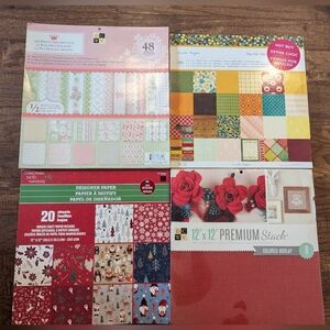 Premium Cardstock Supply Bundle, Princess, Burlap, Christmas & Cratepaper Stacks
